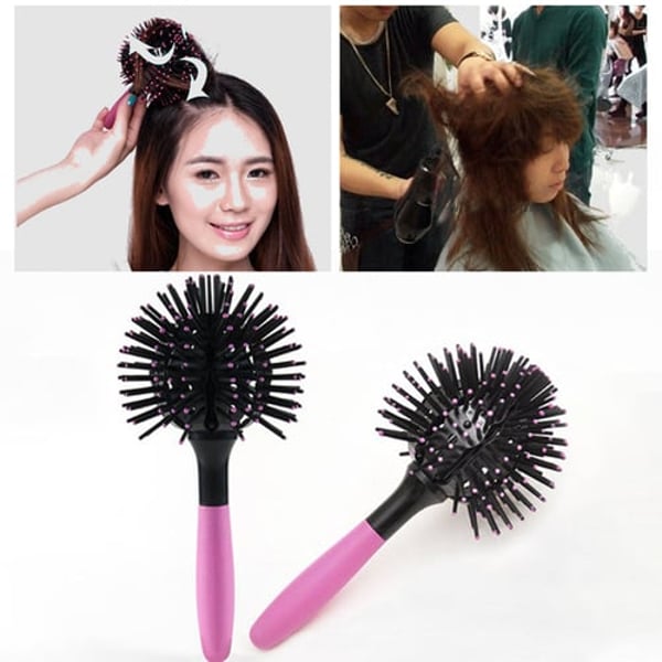Bomb Curl Comb 3D 360 Degree Hair Styling Plastic Head Massage Spherical Brush for Salon - buy Bomb Curl Comb 3D 360 Degree Hair Styling Plastic Head Massage Spherical Brush for Salon: Bomb Curl Comb 3D 360 Degree Hair Styling Plastic Head Massage Spherical Brush for Salon - buy Bomb Curl Comb 3D 360 Degree Hair Styling Plastic Head Massage Spherical Brush for Salon: