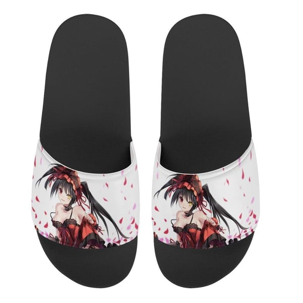 Custom Pattern Flip Flops 3D Anime girl friend sister Nightmare DATE A LIVE  Tokisaki Kurumi Men Slides Sandals Fashion Shoes - buy Custom Pattern Flip  Flops 3D Anime girl friend sister Nightmare