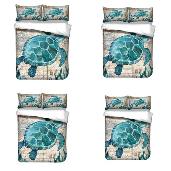 3D Marine animals Bedding Cover Set Twin Full Queen King Size for children  new room gift - buy 3D Marine animals Bedding Cover Set Twin Full Queen King  Size for children new