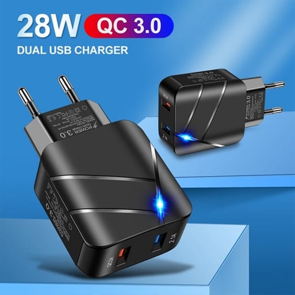 Standard And European Standard Fast Charging Head + USB Mobile  Phone Charger (With Indicator Light) - buy Standard And European Standard  Fast Charging Head + USB Mobile Phone Charger (With Indicator  Light):