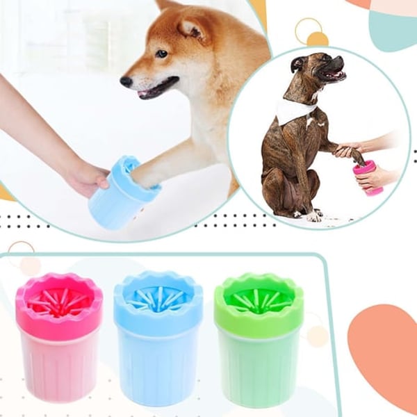 323 Dog Paws Washer Dog Foot Cleaner 2 In 1 Pet Foot Washing Cup Brush