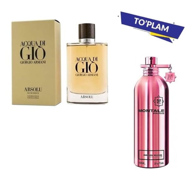 Set GIORGIO ARMANI Acqua Di Gio Absolu Eau de Parfum 75ml + Women's Eau de  Parfum MONTALE ROSES MUSK EDP 100ML - buy Set GIORGIO ARMANI Acqua Di Gio  Absolu Eau de