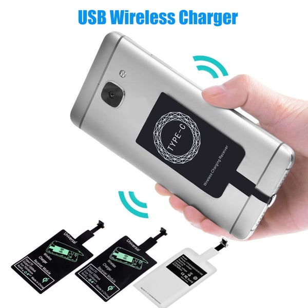 Portable Sticky USB Type-C Qi Wireless Charging Receiver for iPhone Android  - buy Portable Sticky USB Type-C Qi Wireless Charging Receiver for iPhone  Android: prices, reviews | Zoodmall
