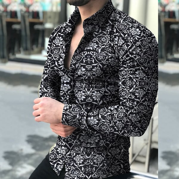 floral print dress shirt mens