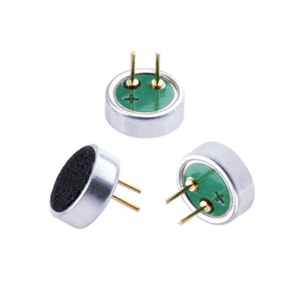 100 PCS Capsule 6022P Electret Condenser Microphone Pickup with 2Pin
