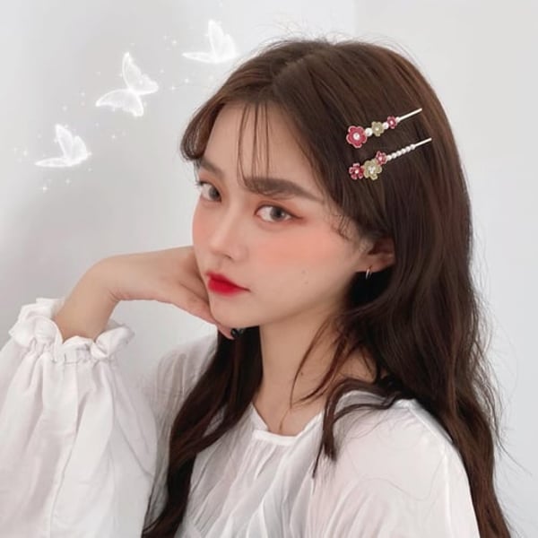 Faux Pearl Alloy Hairpin Side Bangs