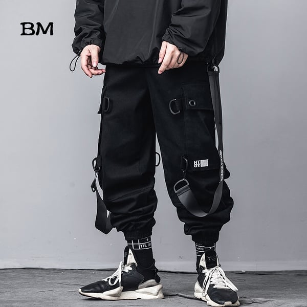BM Streetwear Kpop Joggers Men Hip Hop Pants Korean Style Clothes Fashion  Casual Cargo Pants Techwear Trousers Black Harem Pants - buy BM Streetwear  Kpop Joggers Men Hip Hop Pants Korean Style