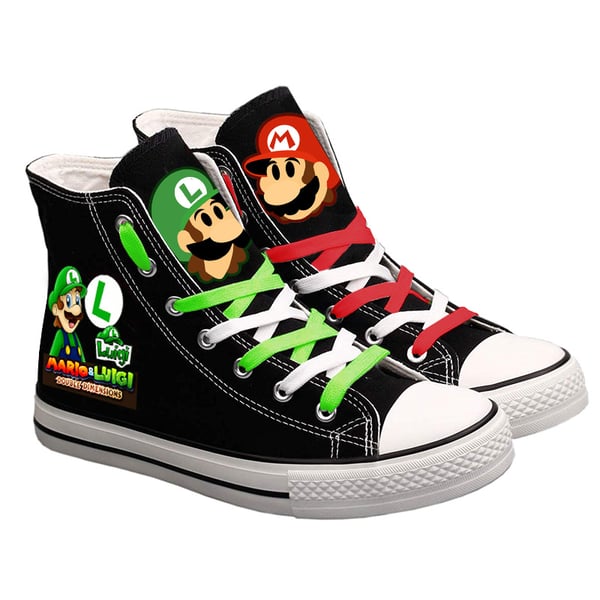 Cute Super Mario Printed Sneakers Women Men Canvas Shoes Cartoon Casual  Shoes Teenagers Boys and Girls Sports Shoes Black Color - buy Cute Super  Mario Printed Sneakers Women Men Canvas Shoes Cartoon