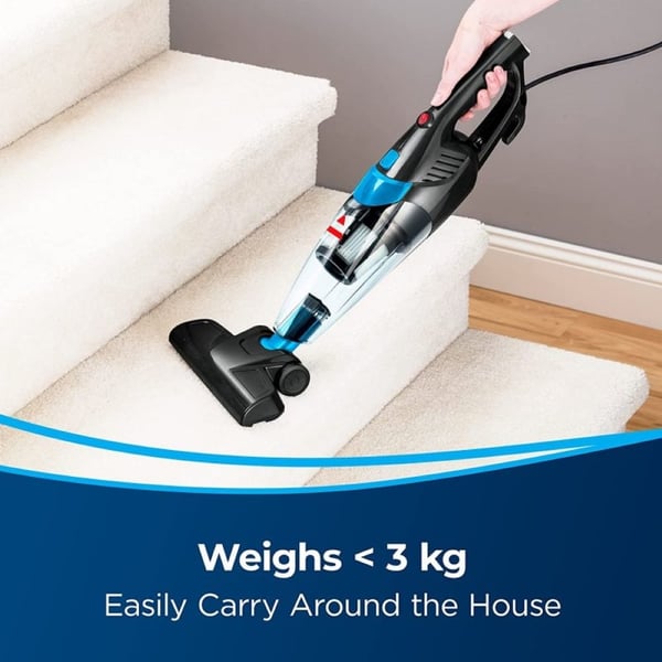 BISSELL Featherweight 2 in 1 Lightweight Vacuum Quickly Converts From Upright To Handheld 520w