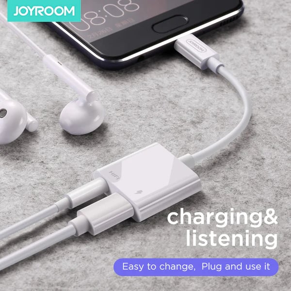 Joyroom USB C to USB C Charging Port and Audio Port Adapter