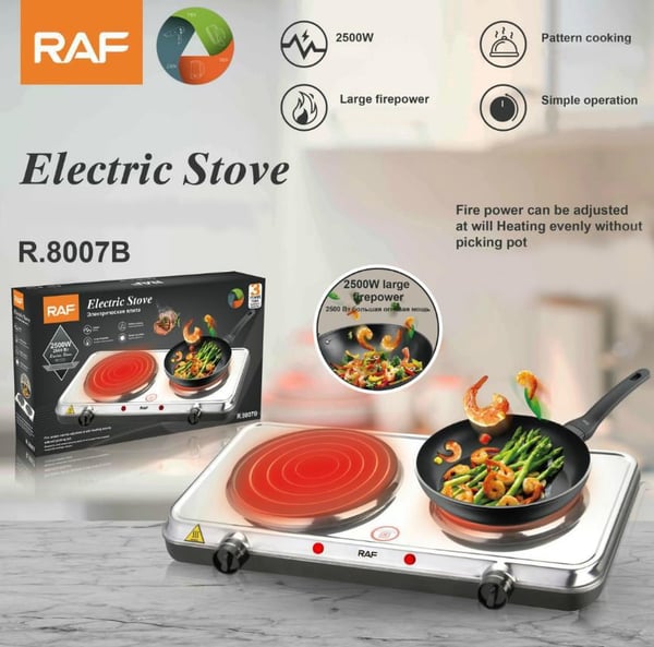 RAF Electric Double Stove R8007B buy RAF Electric Double Stove R