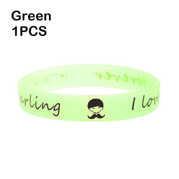 i love you rubber bracelet