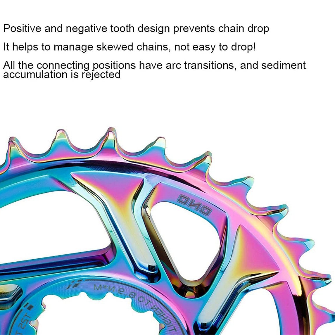 SNAIL Offset GXP MTB Bicycle Chainrings Aluminum Alloy Oil Slick 