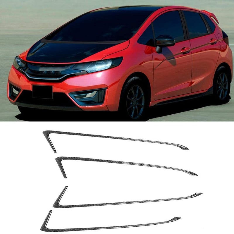 Carbon Fiber Interior Door Handle Trim Strip Cover Sticker for 