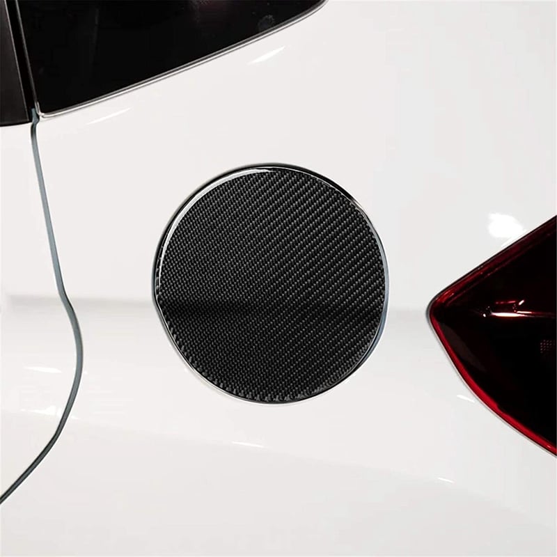 Carbon Fiber Car Oil Fuel Tank Cap Sticker Cover Trim for Honda 