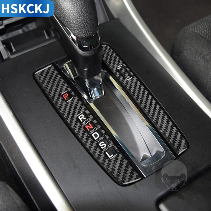 For Honda Accord 2014 2015 2016 2017 Carbon Fiber Car Accessories Sticker  Gear Shift Buttons Panel Interior Trim - buy For Honda Accord 2014 2015  2016 ...
